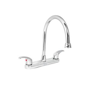 Mezcladora fregadero cromo cuello largo