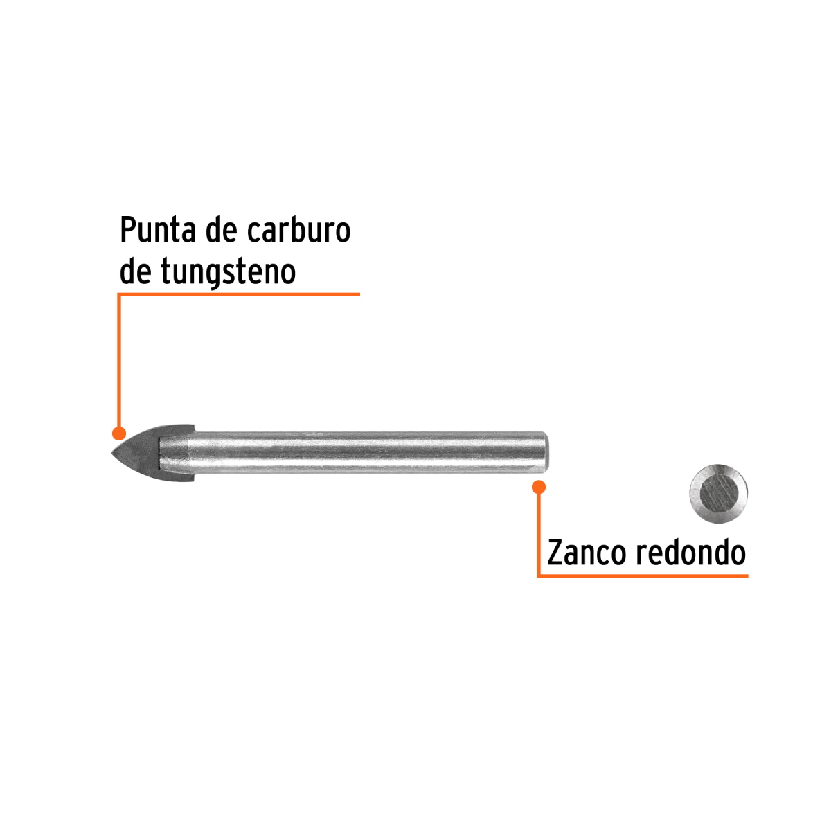 Broca para vidrio y azulejo de 1/2" Truper - Imagen 3