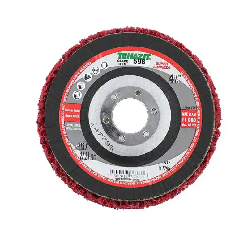 Disco de fibra para limpieza