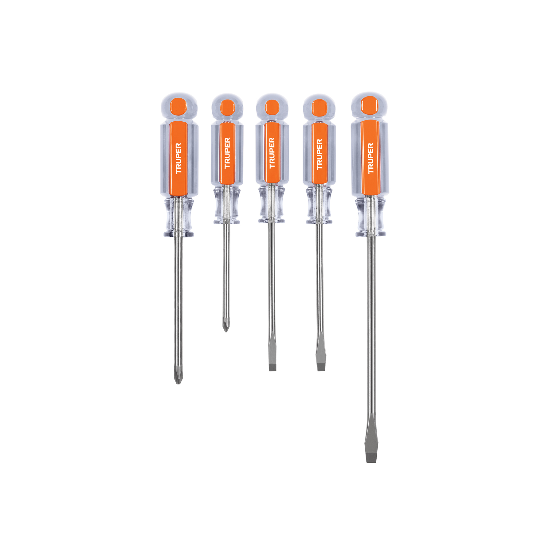 Juego de 5 desarmadores mangos de acetato