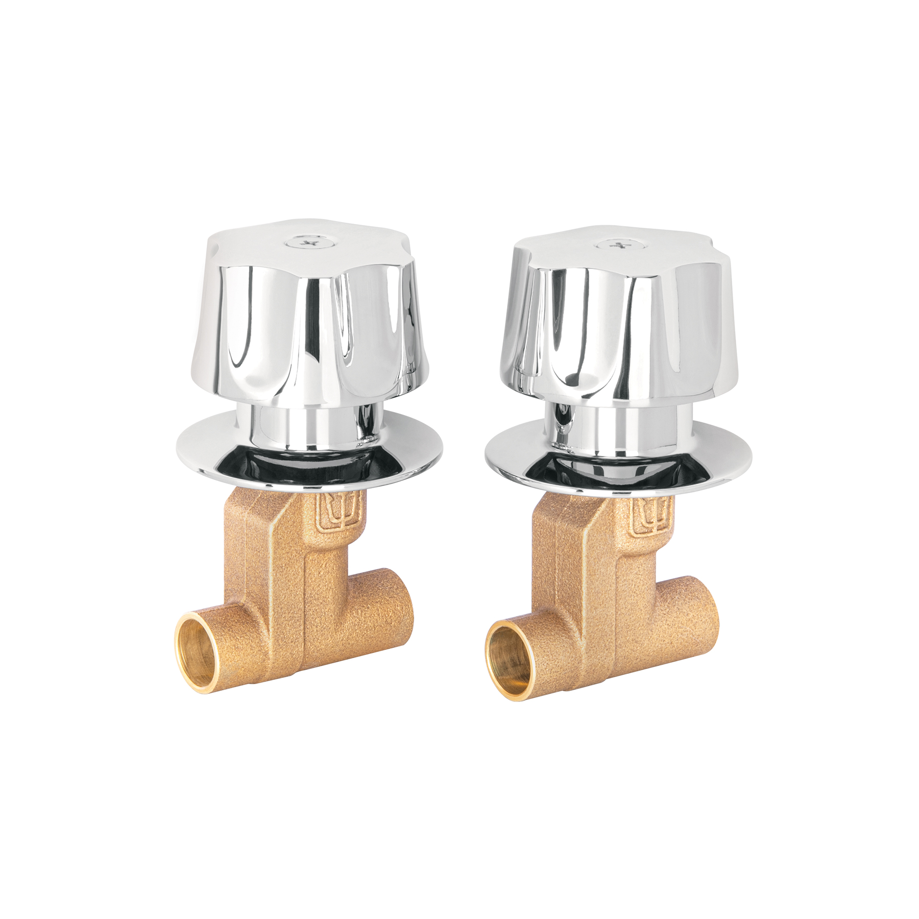 Juego llaves para regadera empotrar soldables