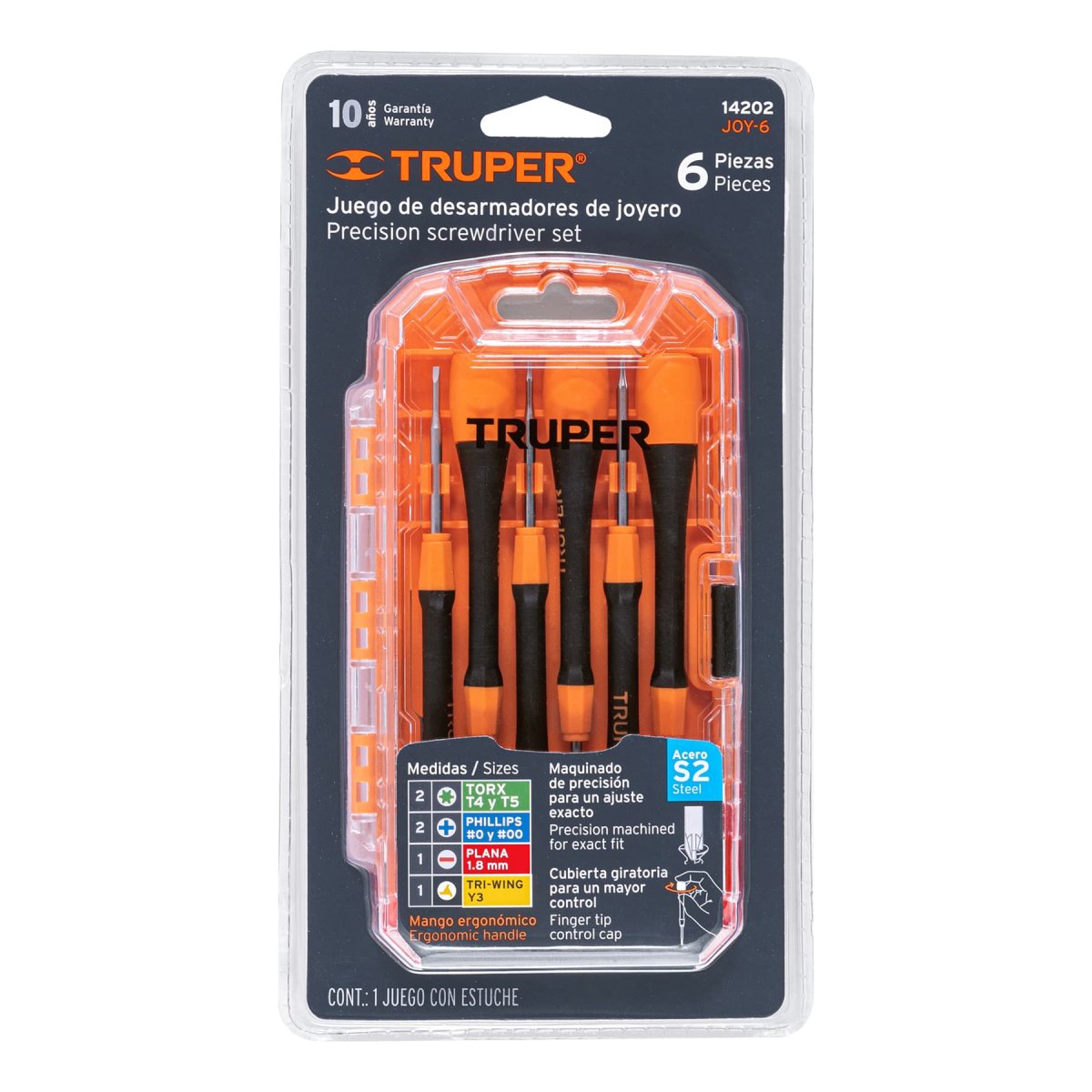 Juego con 6 desarmadores de precisión, Truper - Imagen 4