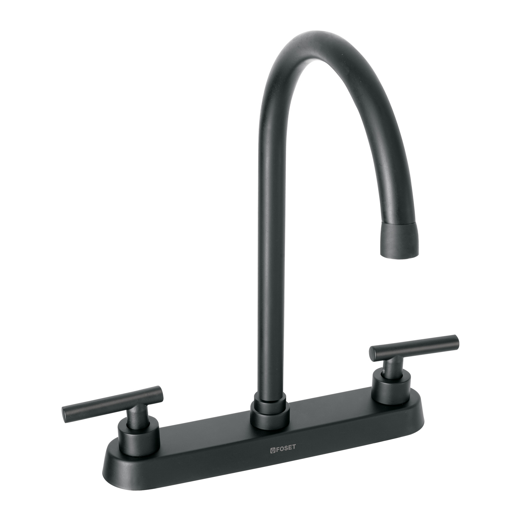 Mezcladora para fregadero negro mate