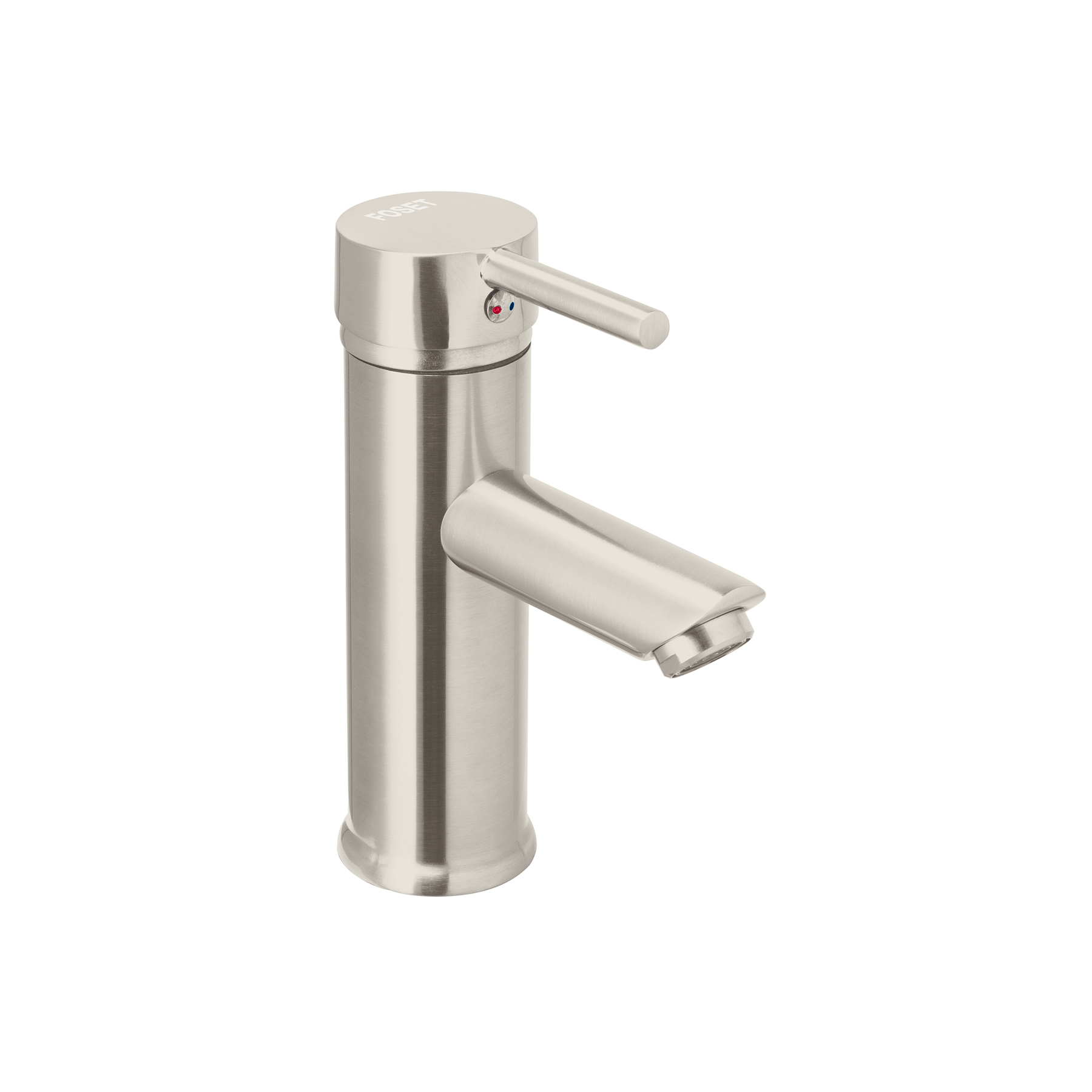 Monomando corto satín para lavabo